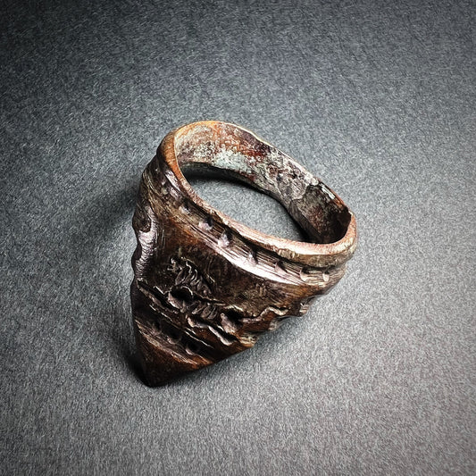 Medieval Crusaders Era Bronze Archer's Thumb Ring