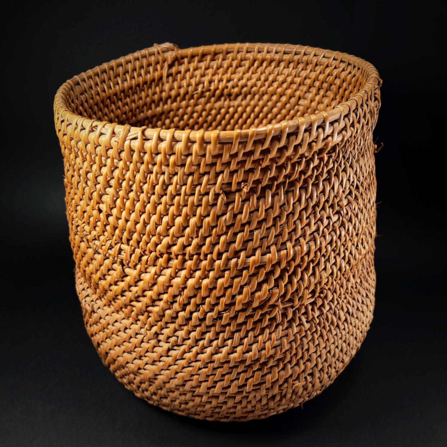 Iatmul Woven Cylidrical Food Container Basket