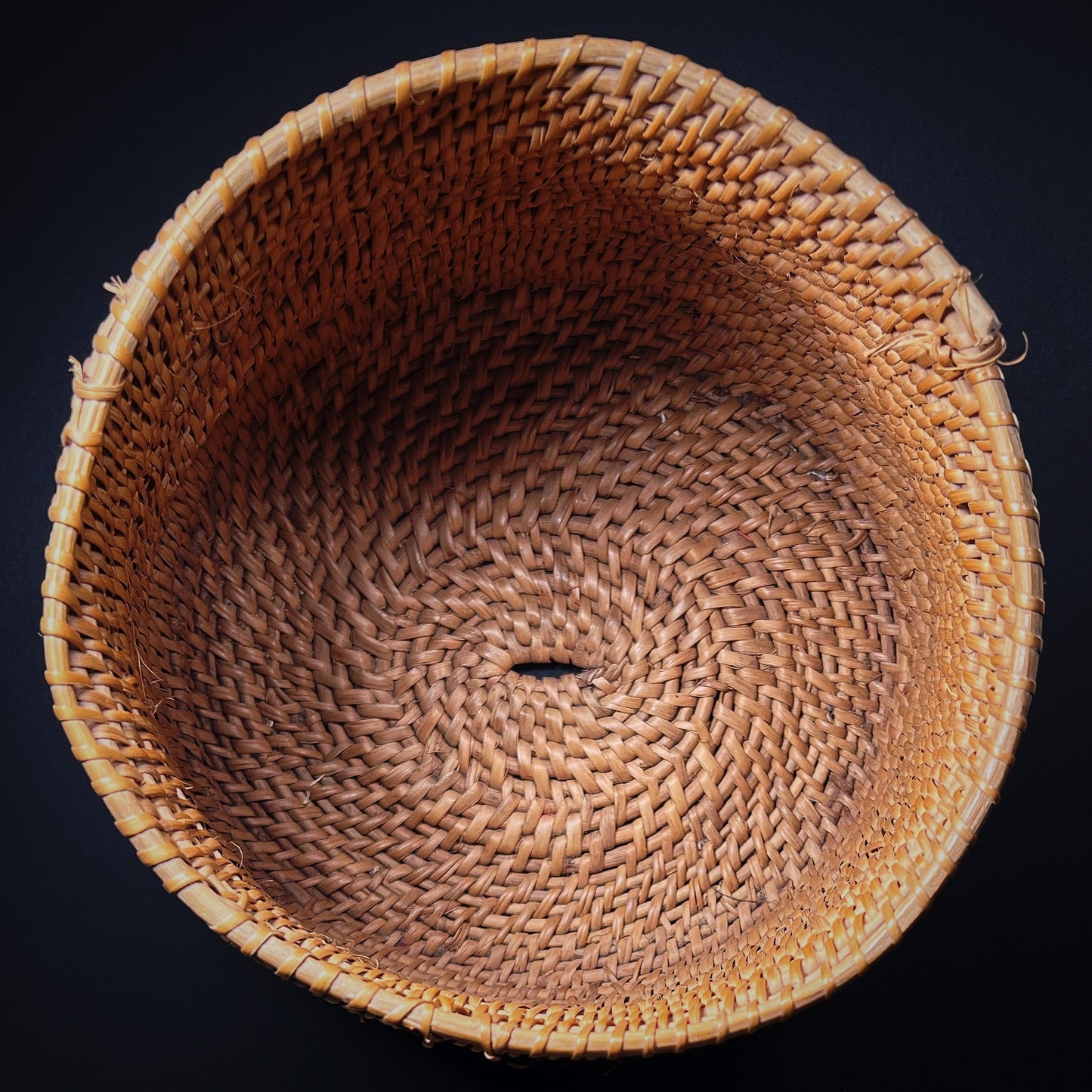 Iatmul Woven Cylidrical Food Container Basket