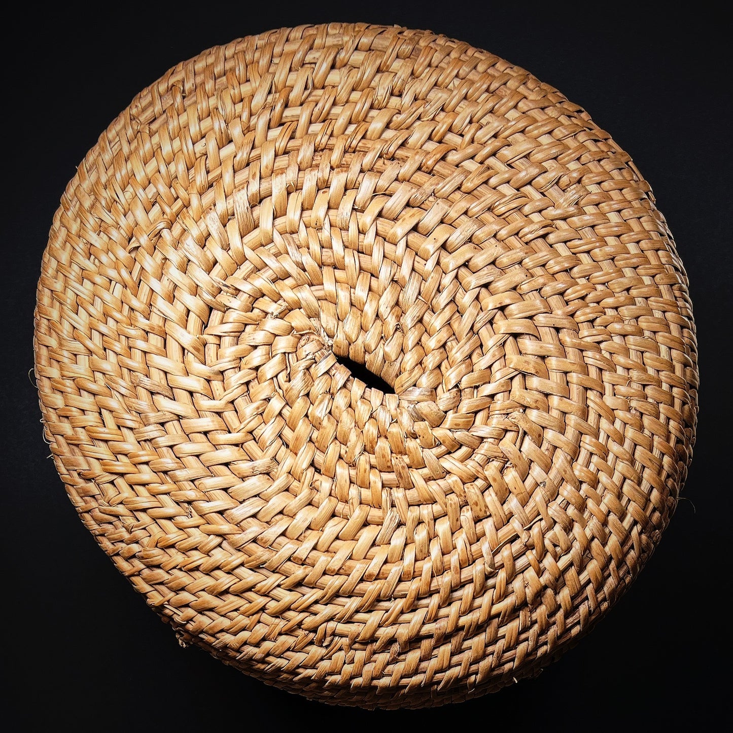 Iatmul Woven Cylidrical Food Container Basket