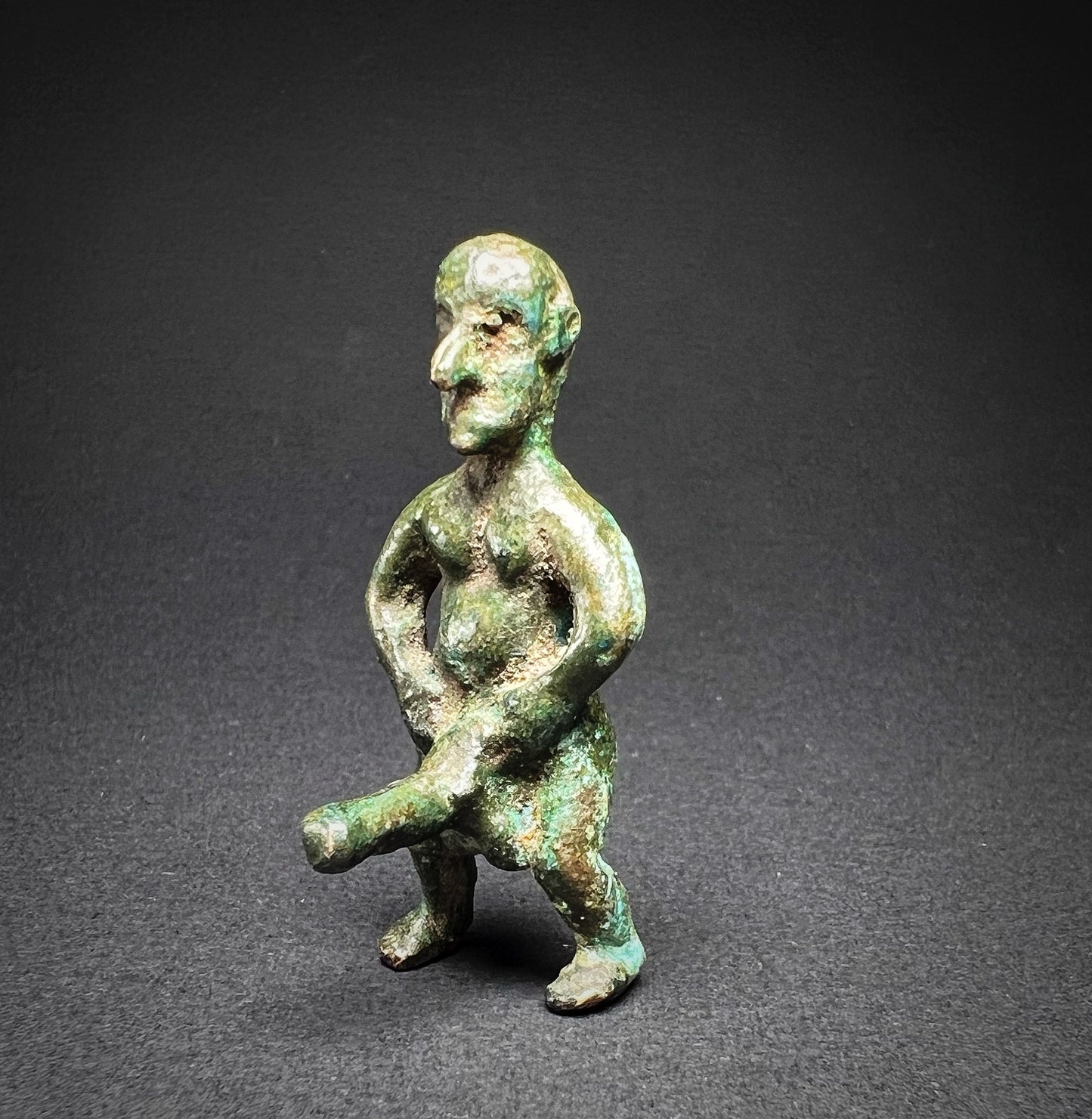 Roman Bronze Figure of Priapus