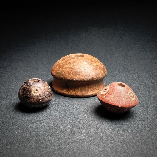 Manabí or Quimbaya Terracotta Spindle Whorls