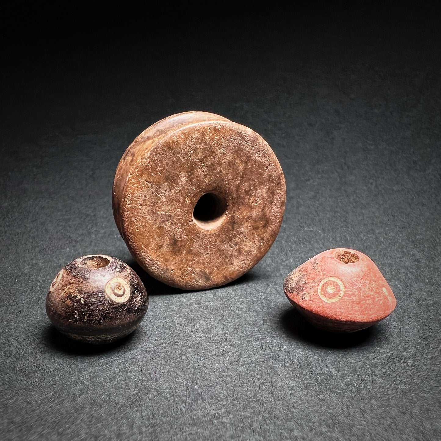 Manabí or Quimbaya Terracotta Spindle Whorls