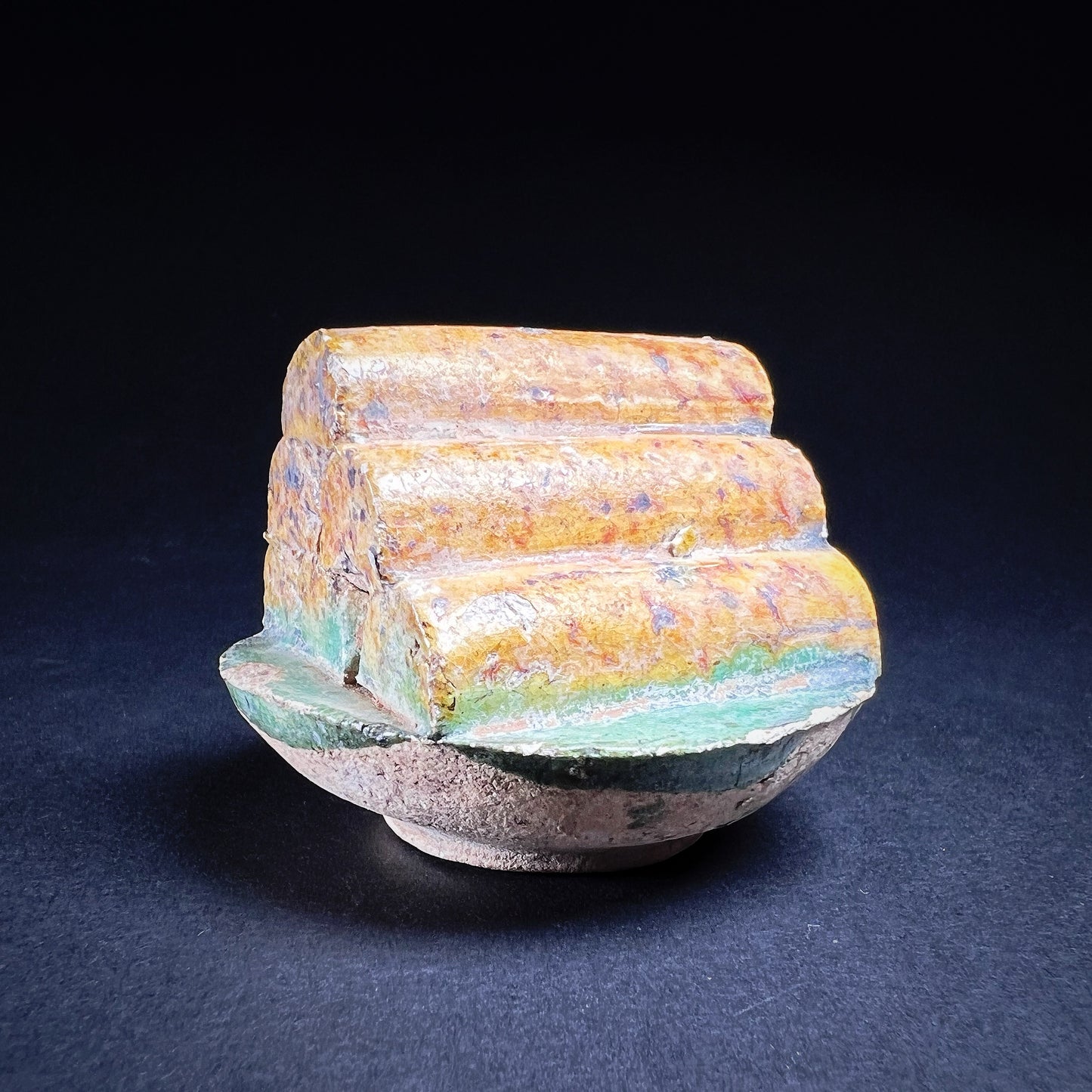 Ming Dynasty Pottery Miniature Food Offering Plate