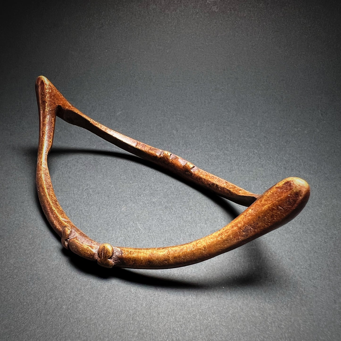 Senufo Bronze Anklet Boat Currency