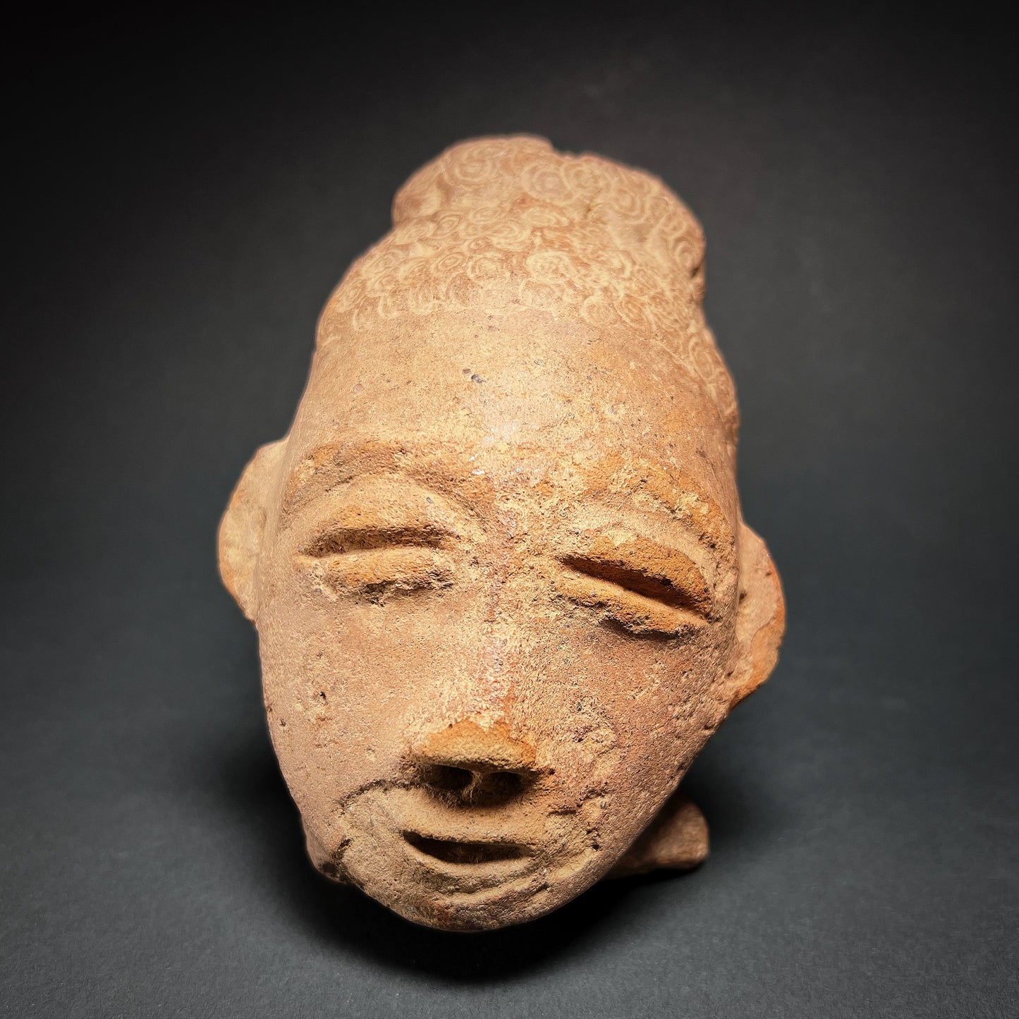 Akan Terracotta Memorial Head Mma or Nsodie
