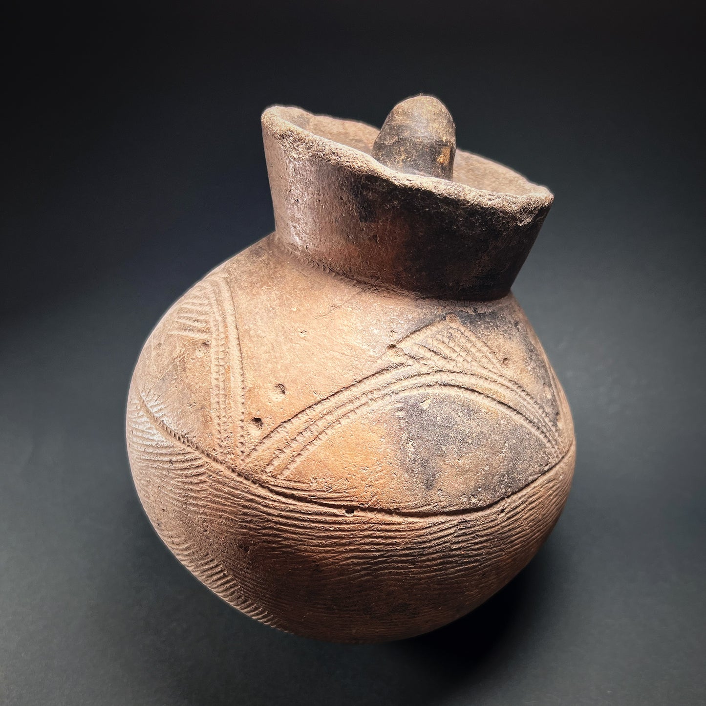 Lobi Terracotta Lidded Altar Vessel