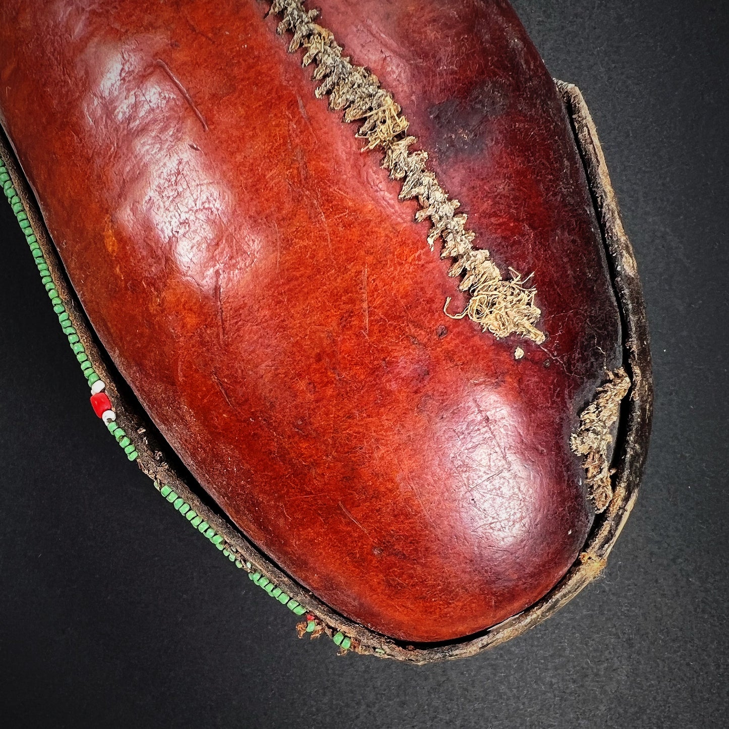 Maasai Decorated Milk Gourd Container Enkukuri or Kibuyu