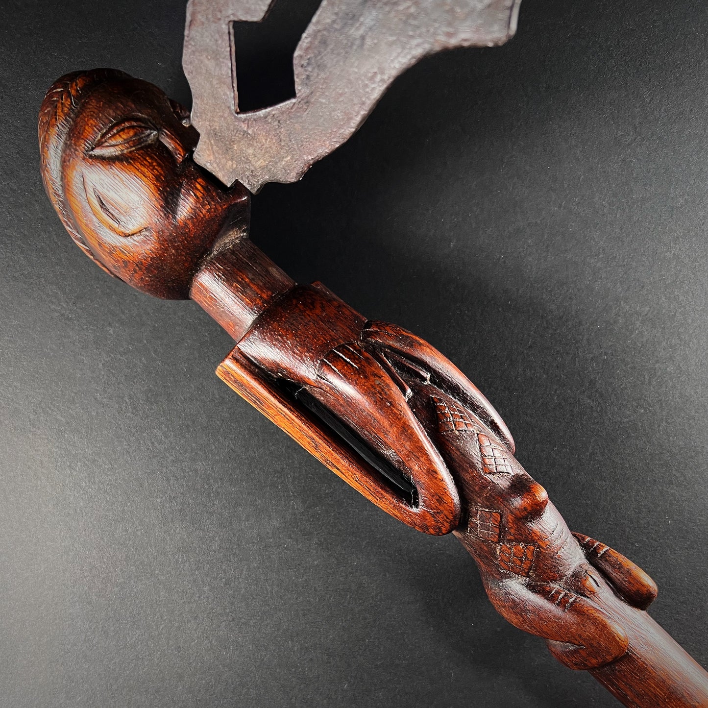 Luba-Shankandi Ceremonial Axe Kibike or Kasolwa