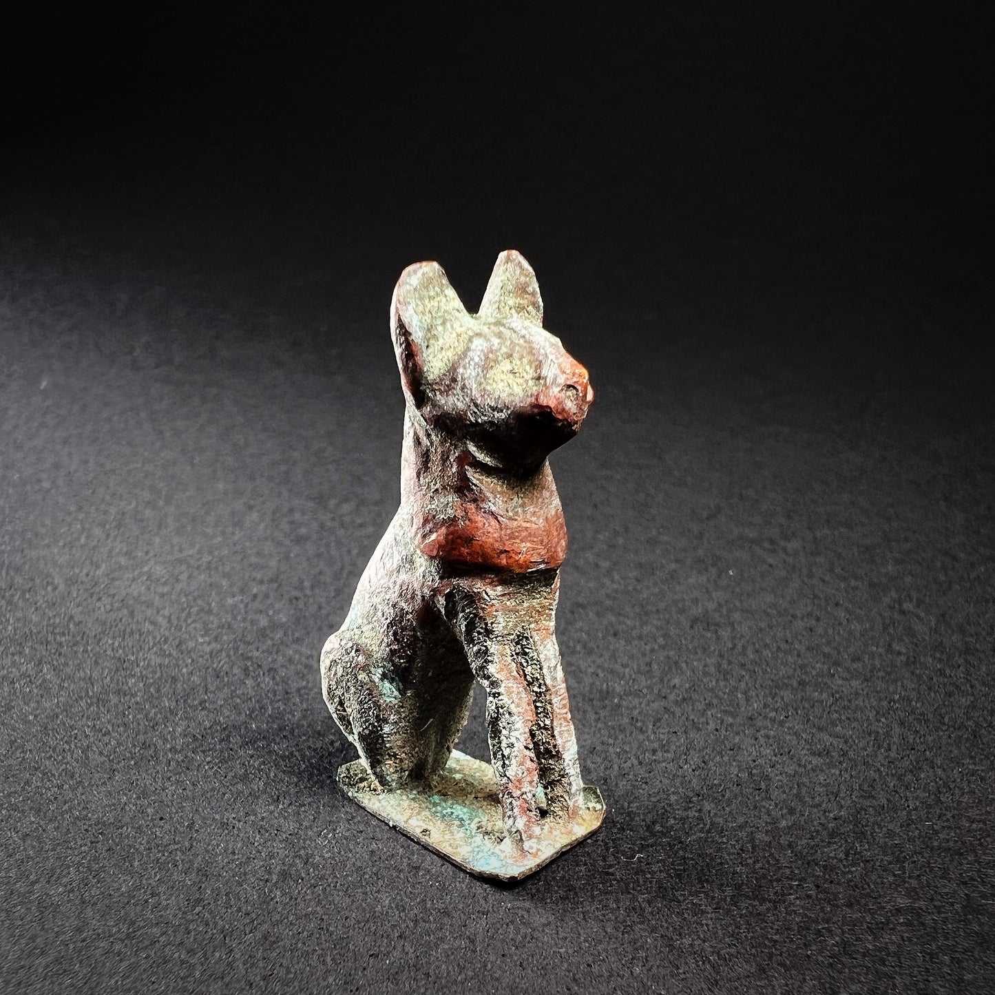Egyptian Bronze Figure of Cat