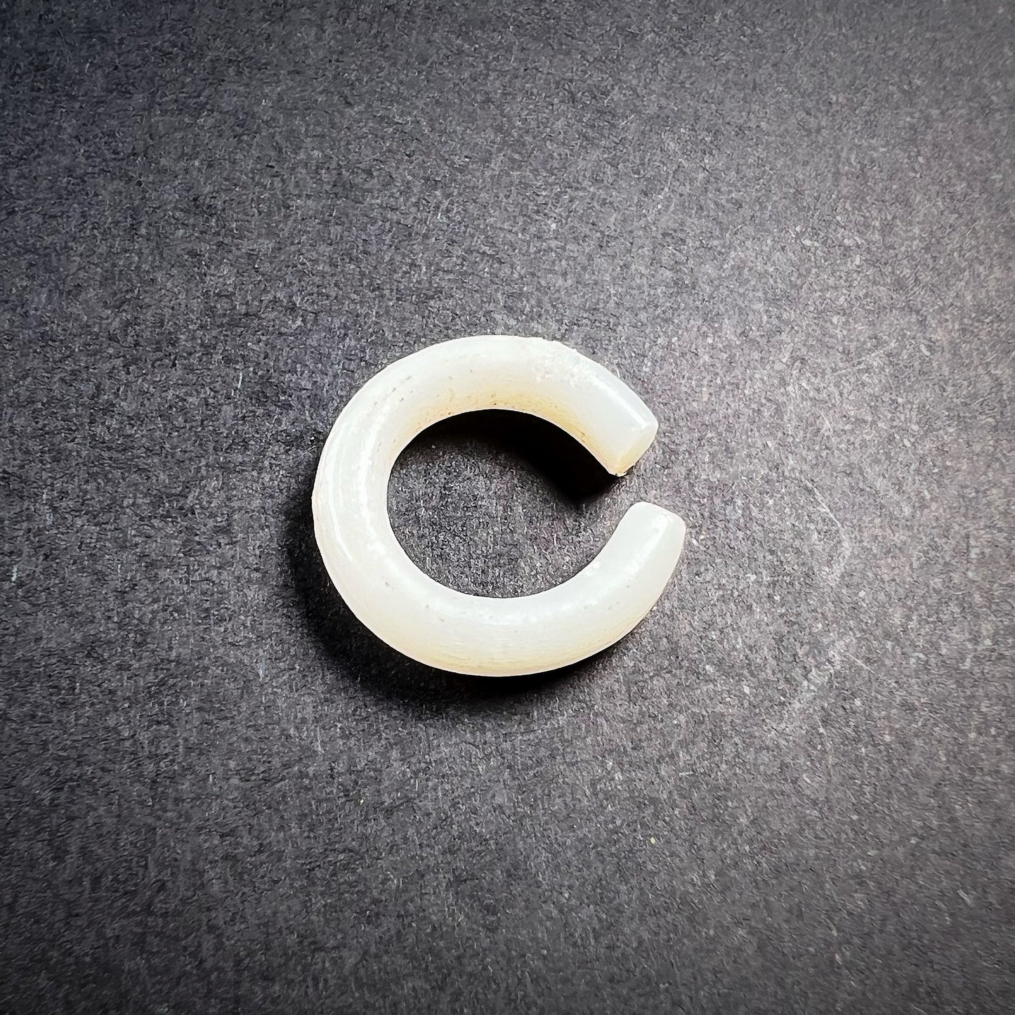 Egyptian White Glass Earring