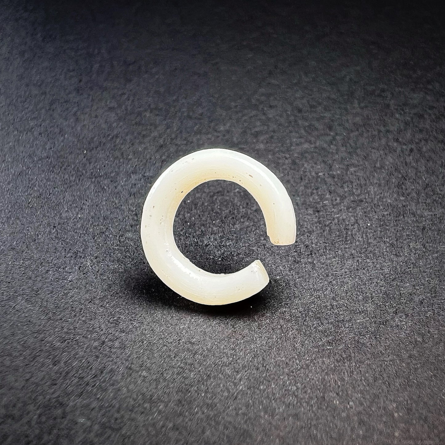 Egyptian White Glass Earring