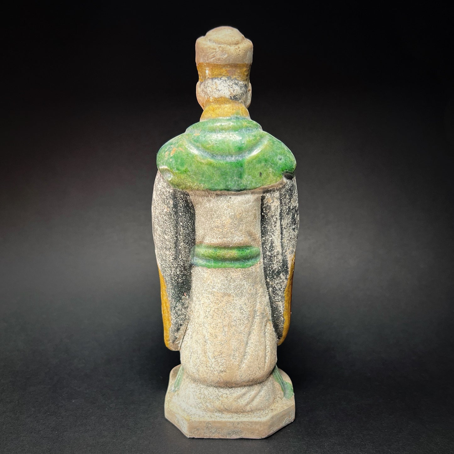 Ming Dynasty Glazed Pottery Tomb Attendant with Zodiac Animal