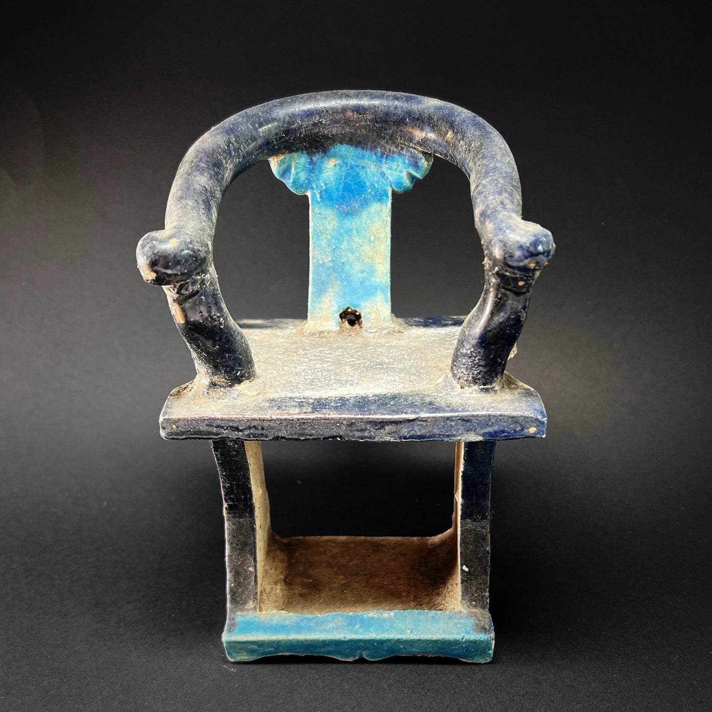 Ming Dynasty Glazed Pottery Horseshoe-Back Chair