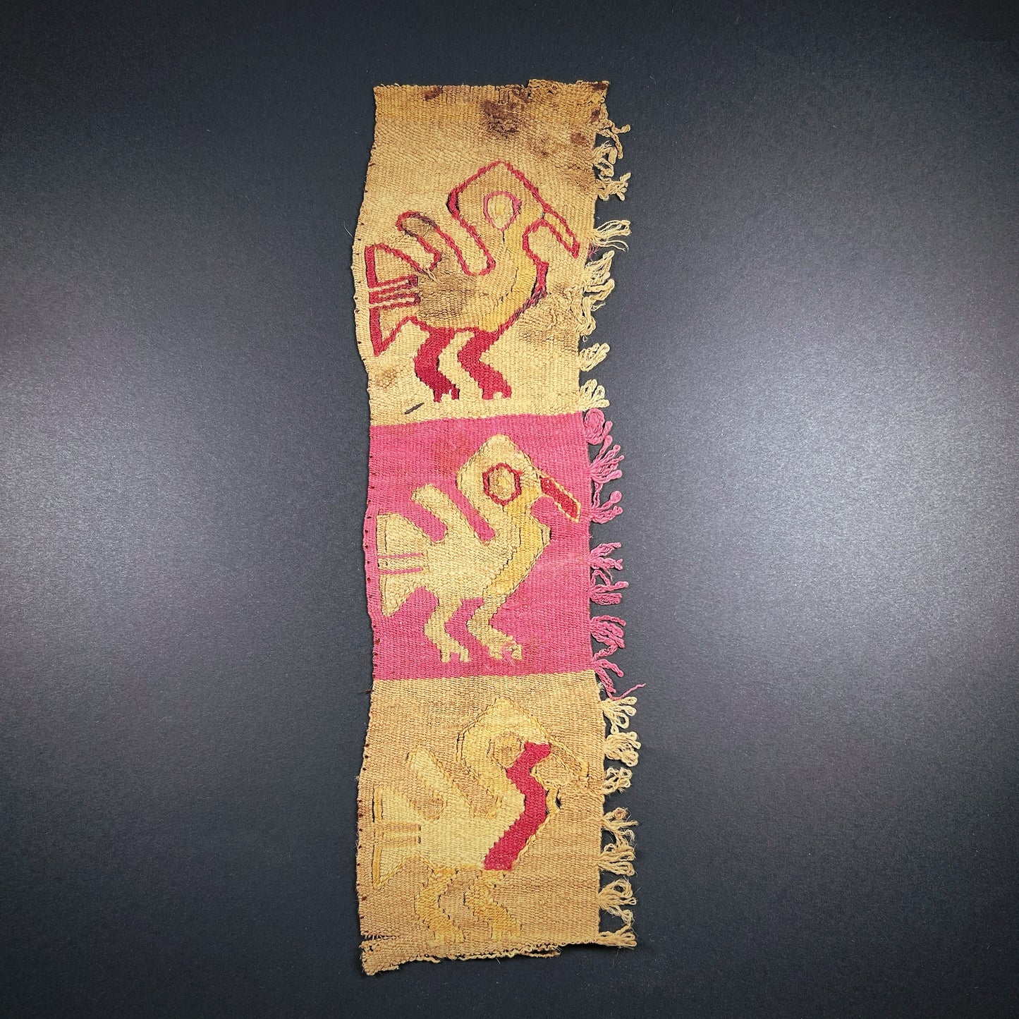 Chancay or Chimu Textile Fragment with Birds