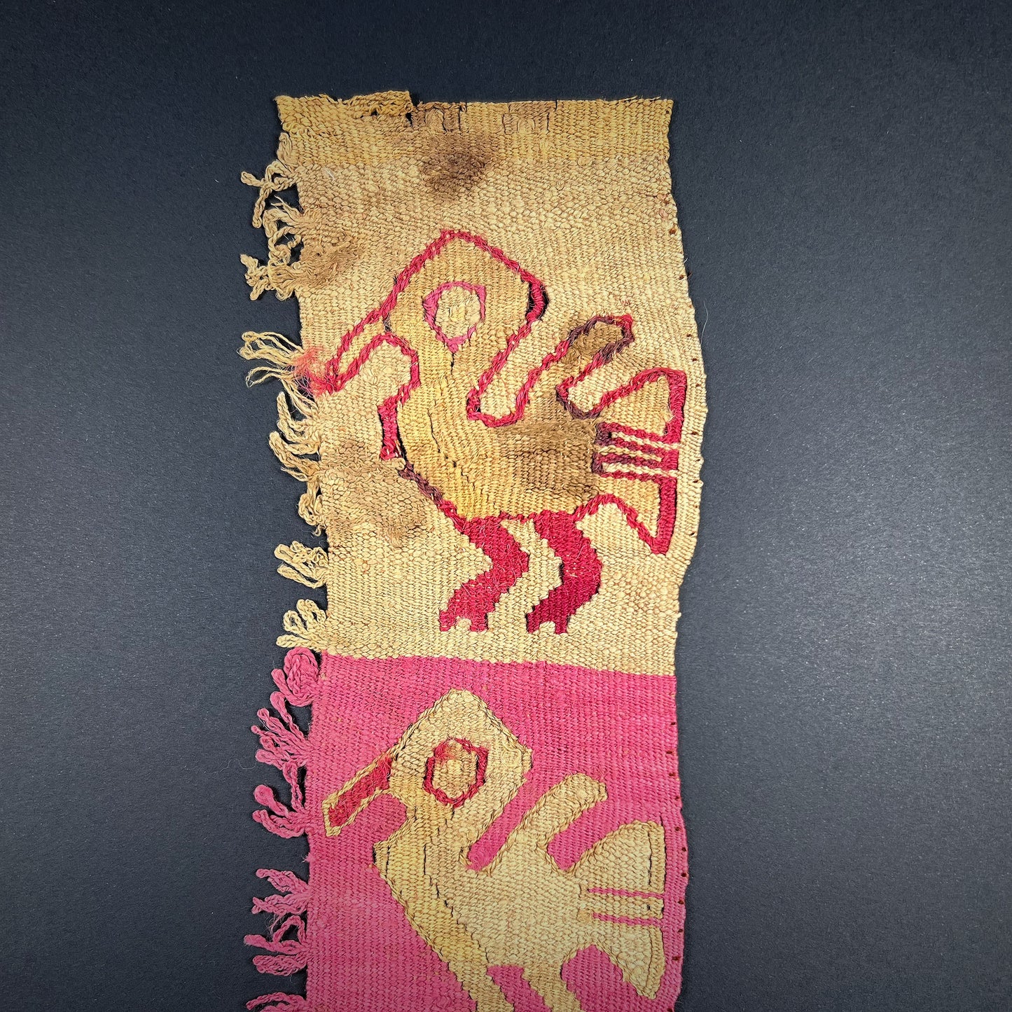 Chancay or Chimu Textile Fragment with Birds