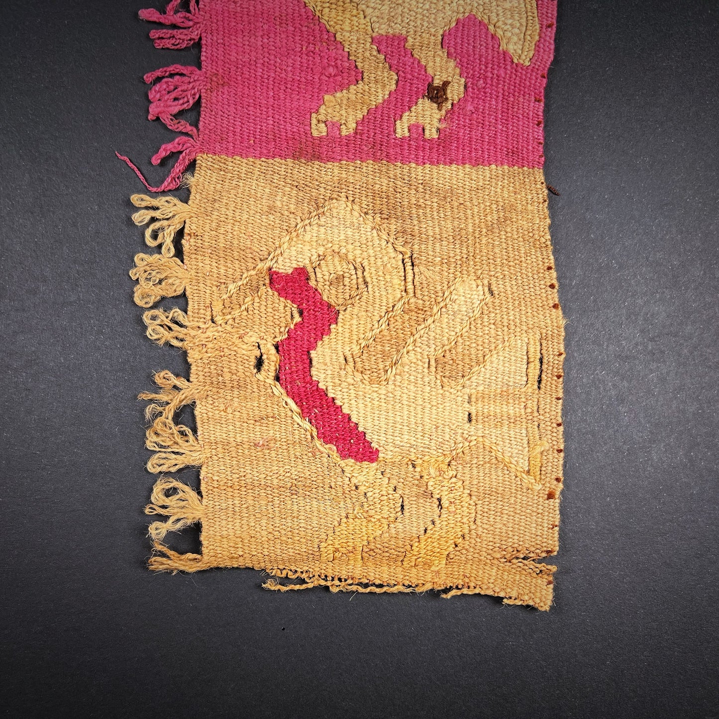 Chancay or Chimu Textile Fragment with Birds