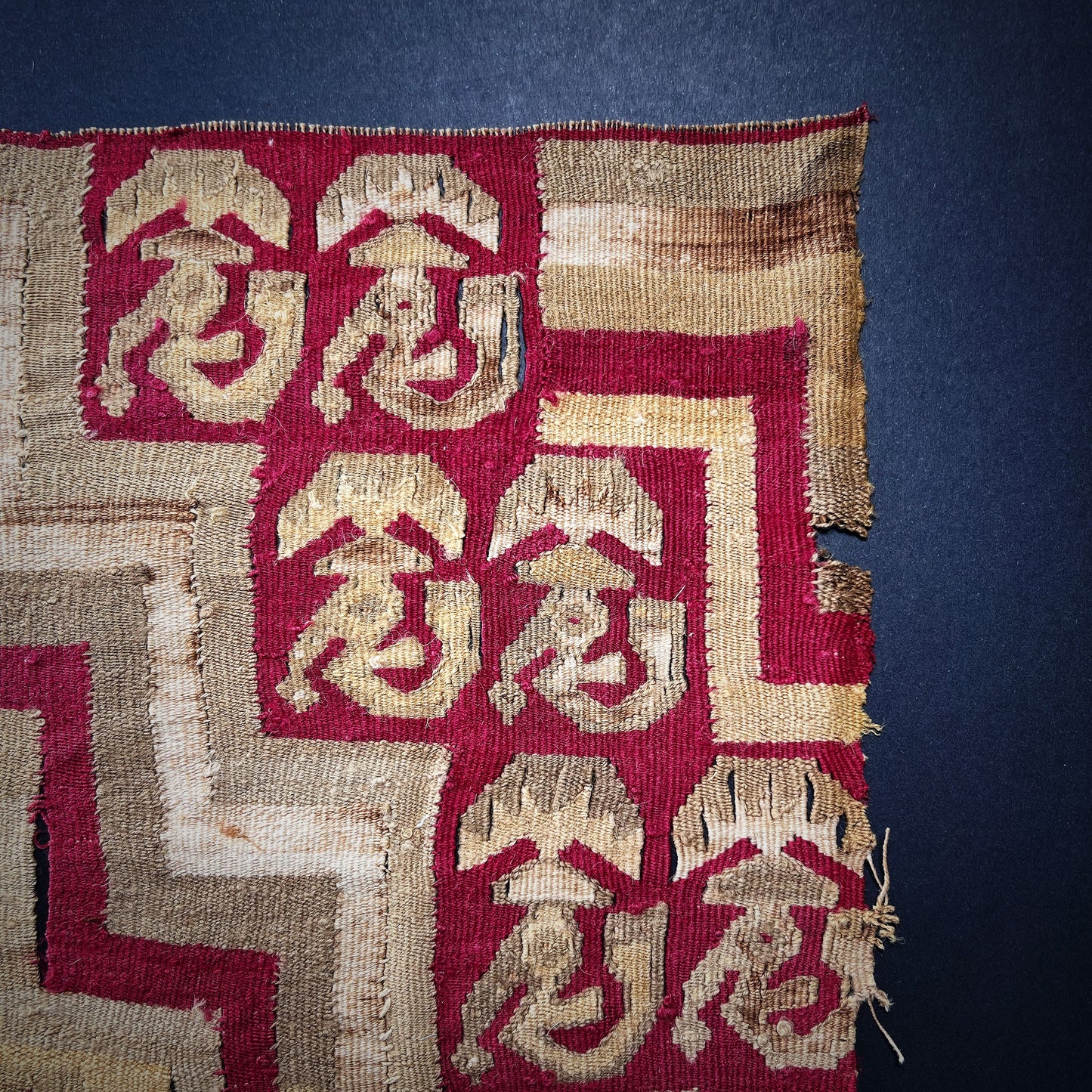 Chancay or Chimú Textile Fragment with Avian Figures