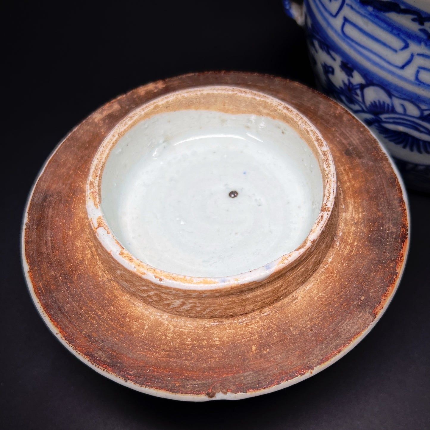 Qing Dynasty Guangxu Straits Porcelain Kamcheng Lidded Jar