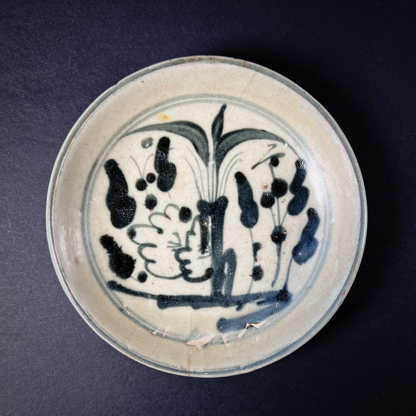 Ming Dynasty Swatow Ware Small Porcelain Dish