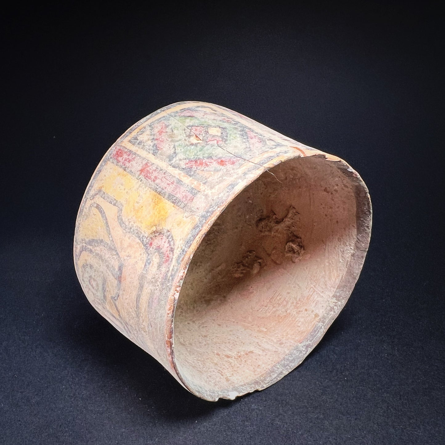 Harappan Polychrome Terracotta Bowl with Ibex and Lion Motifs