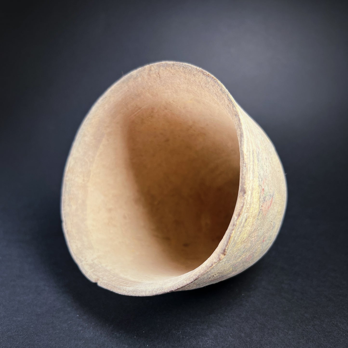Harappan Elongated Terracotta Cup with Bird Motifs