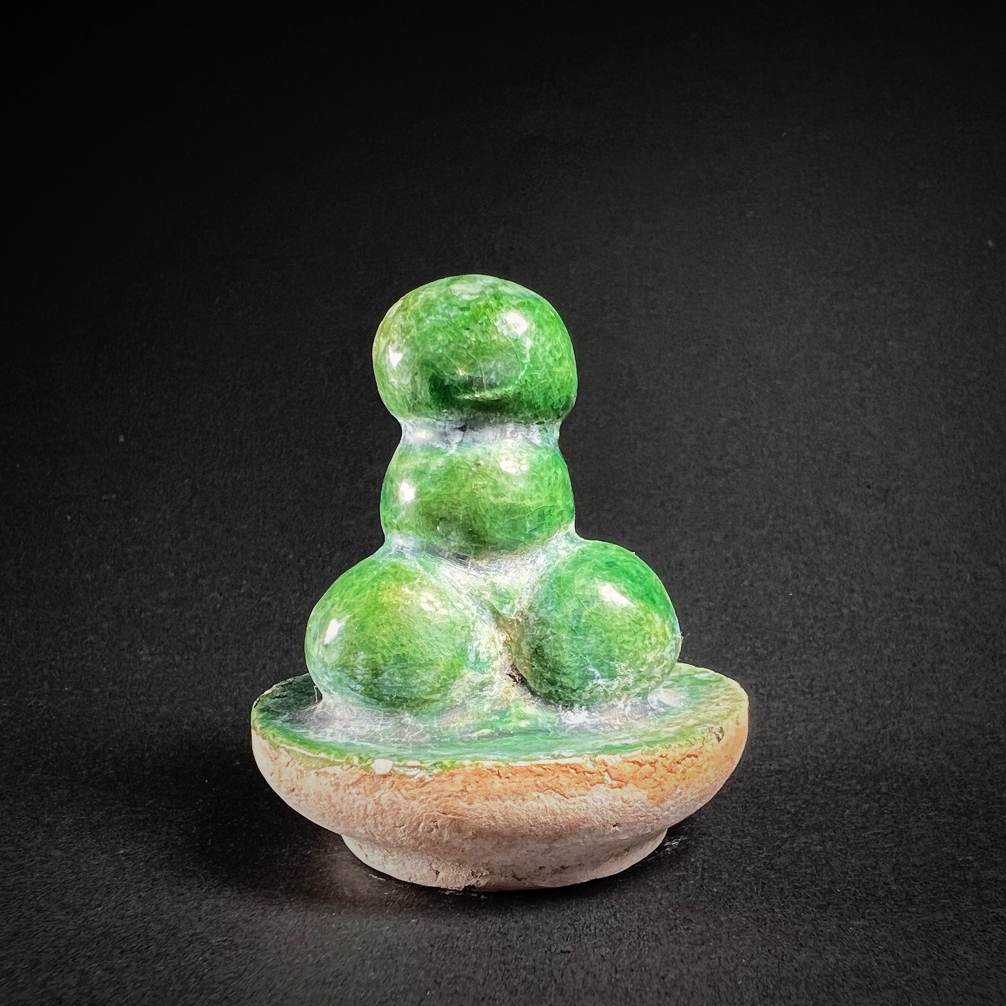 Ming Dynasty Pottery Miniature Food Offering Plate
