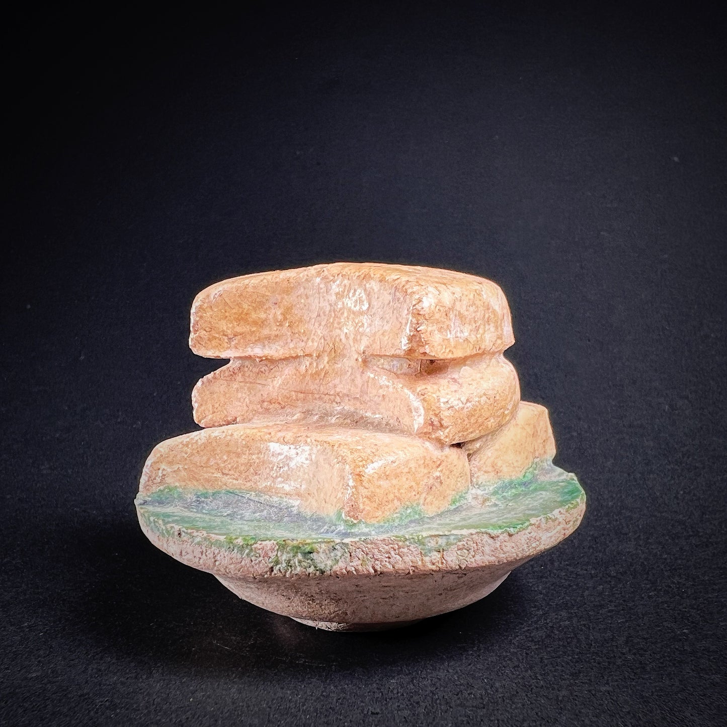 Ming Dynasty Pottery Miniature Food Offering Plate