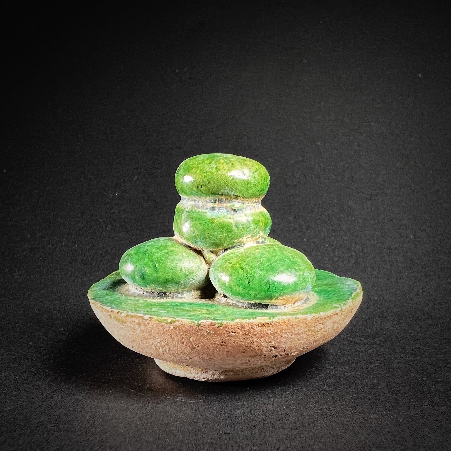 Ming Dynasty Pottery Miniature Food Offering Plate