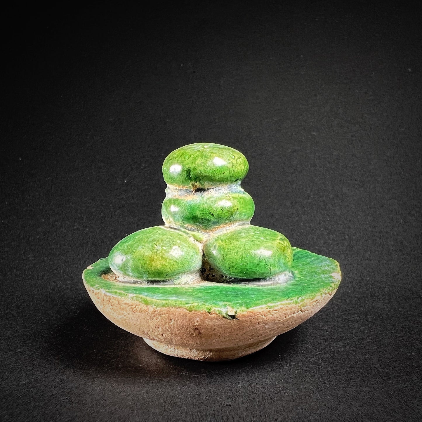 Ming Dynasty Pottery Miniature Food Offering Plate