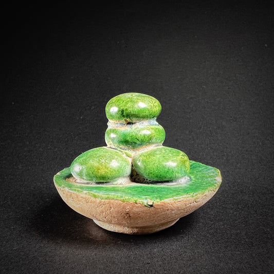Ming Dynasty Pottery Miniature Food Offering Plate