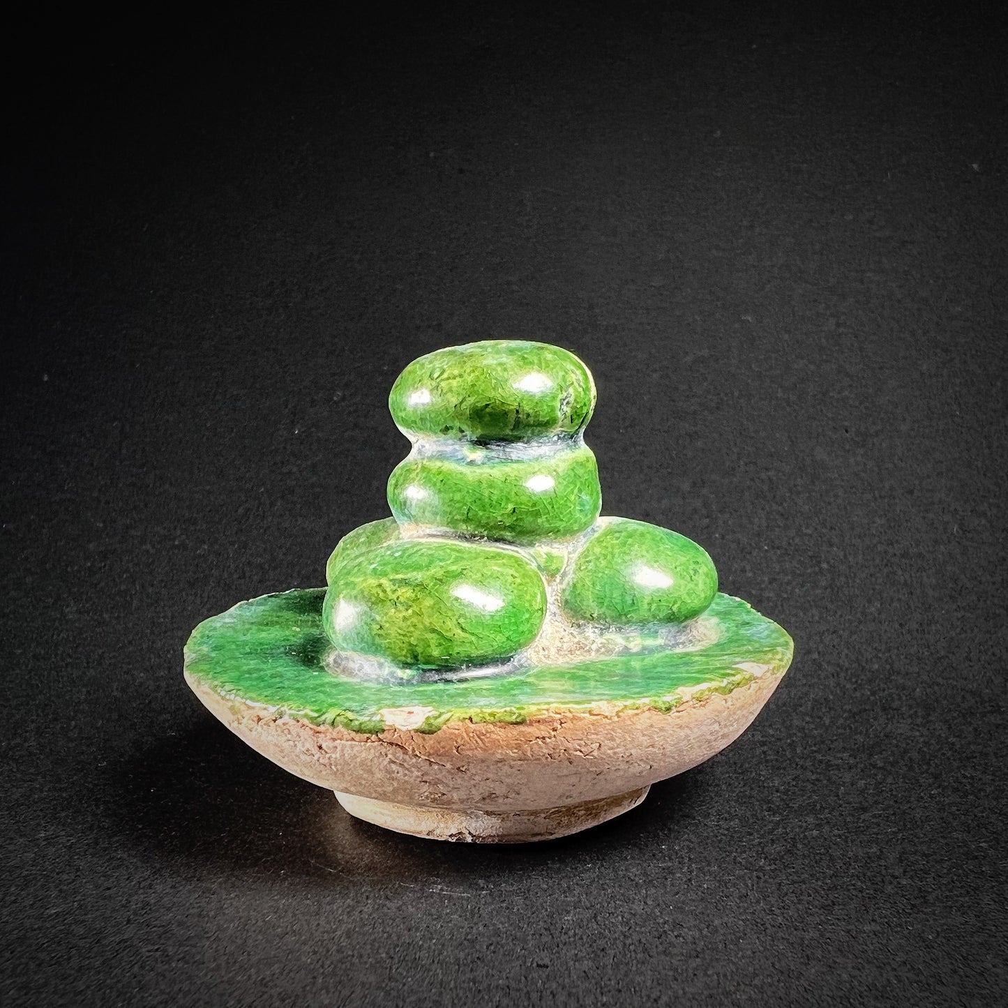 Ming Dynasty Pottery Miniature Food Offering Plate