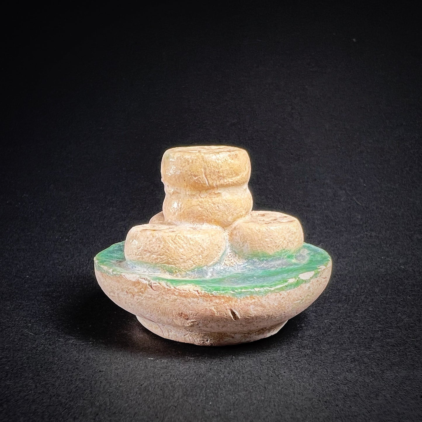Ming Dynasty Pottery Miniature Food Offering Plate