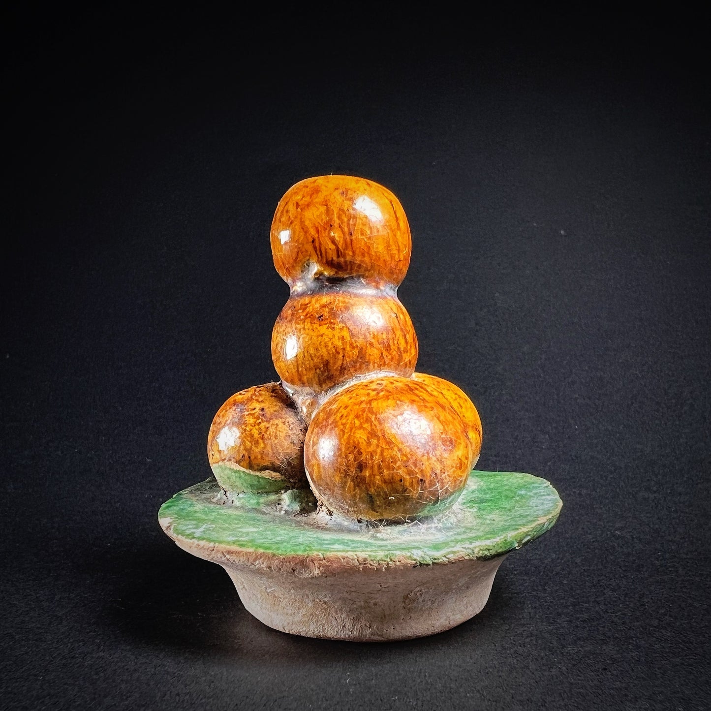 Ming Dynasty Pottery Miniature Food Offering Plate