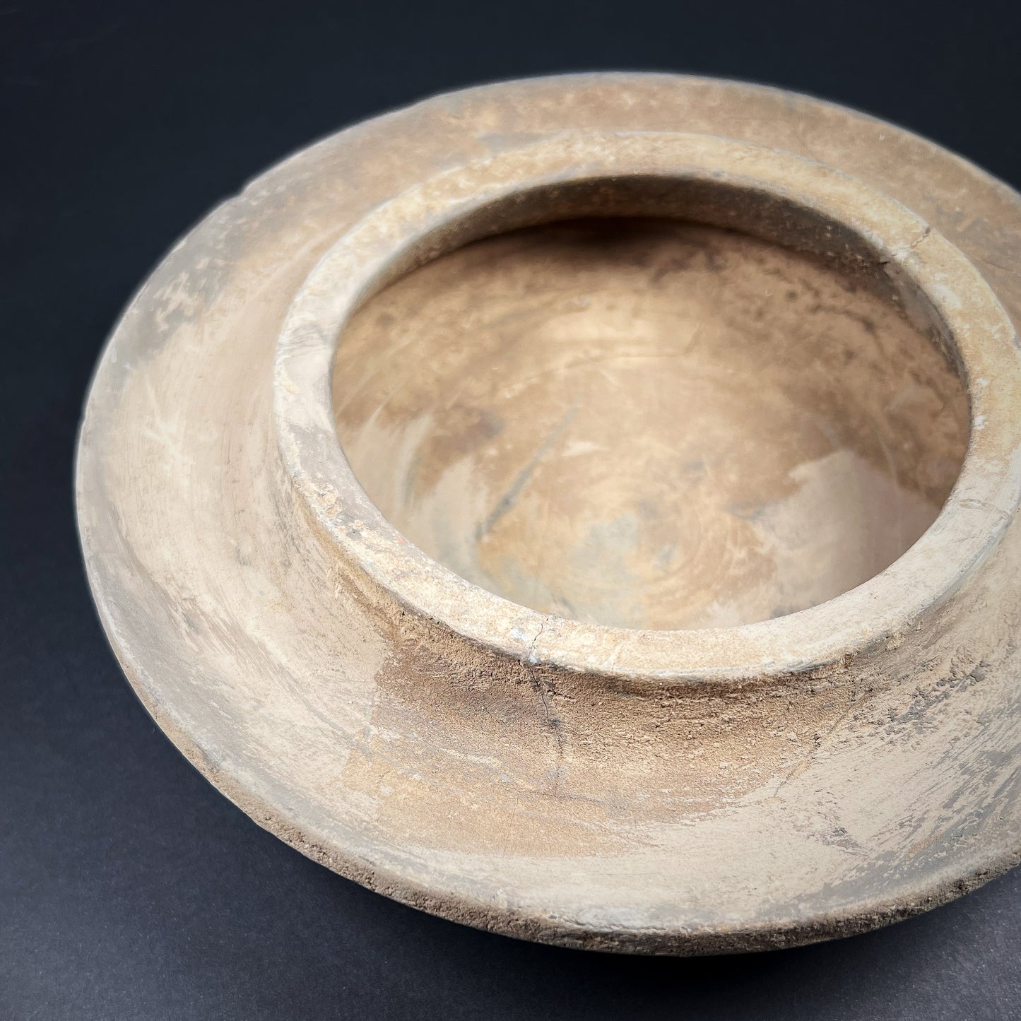 Han Dynasty Pottery Mountain-Shaped Incense Burner (Boshan Lu)