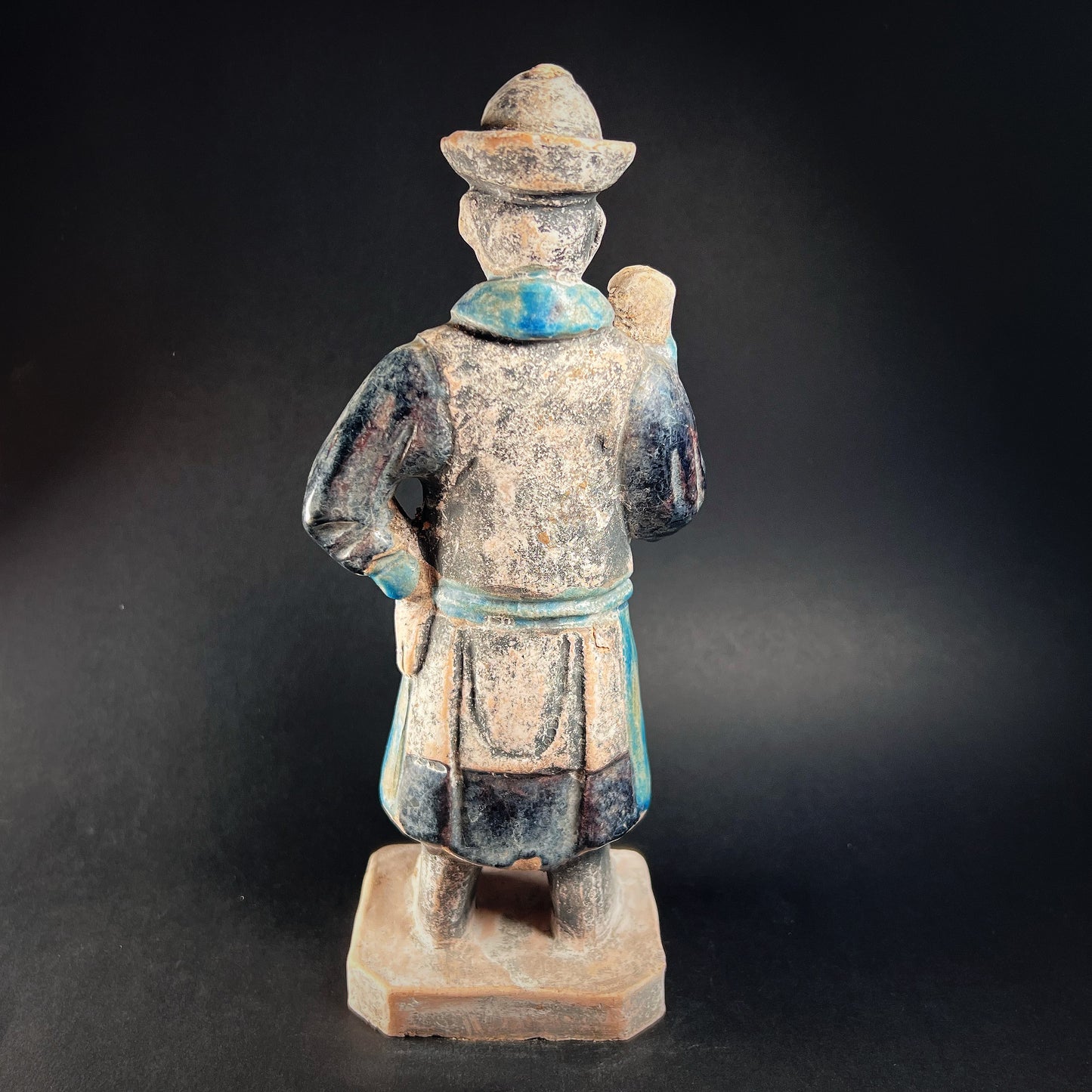 Ming Dynasty Glazed Pottery Processional Figure