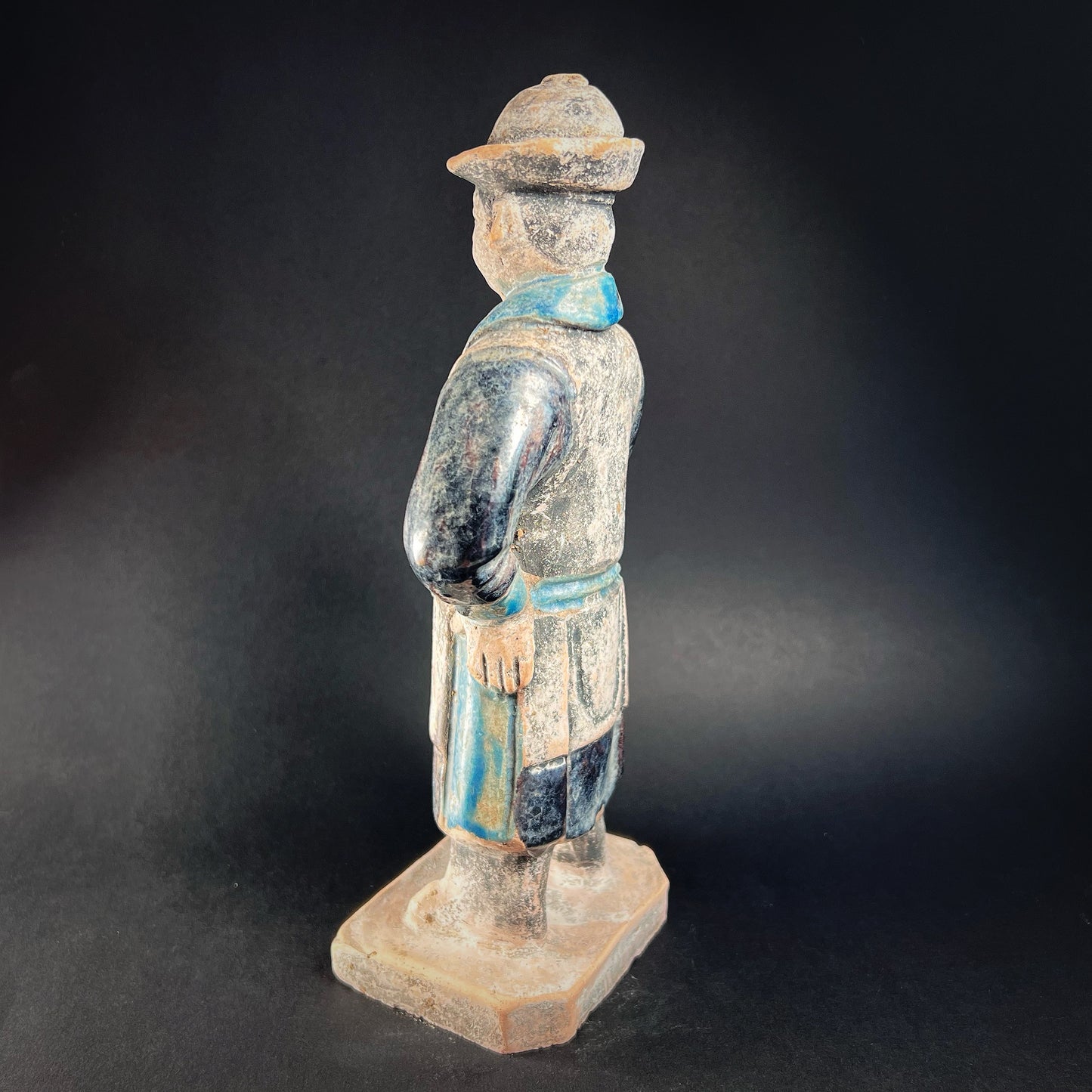 Ming Dynasty Glazed Pottery Processional Figure