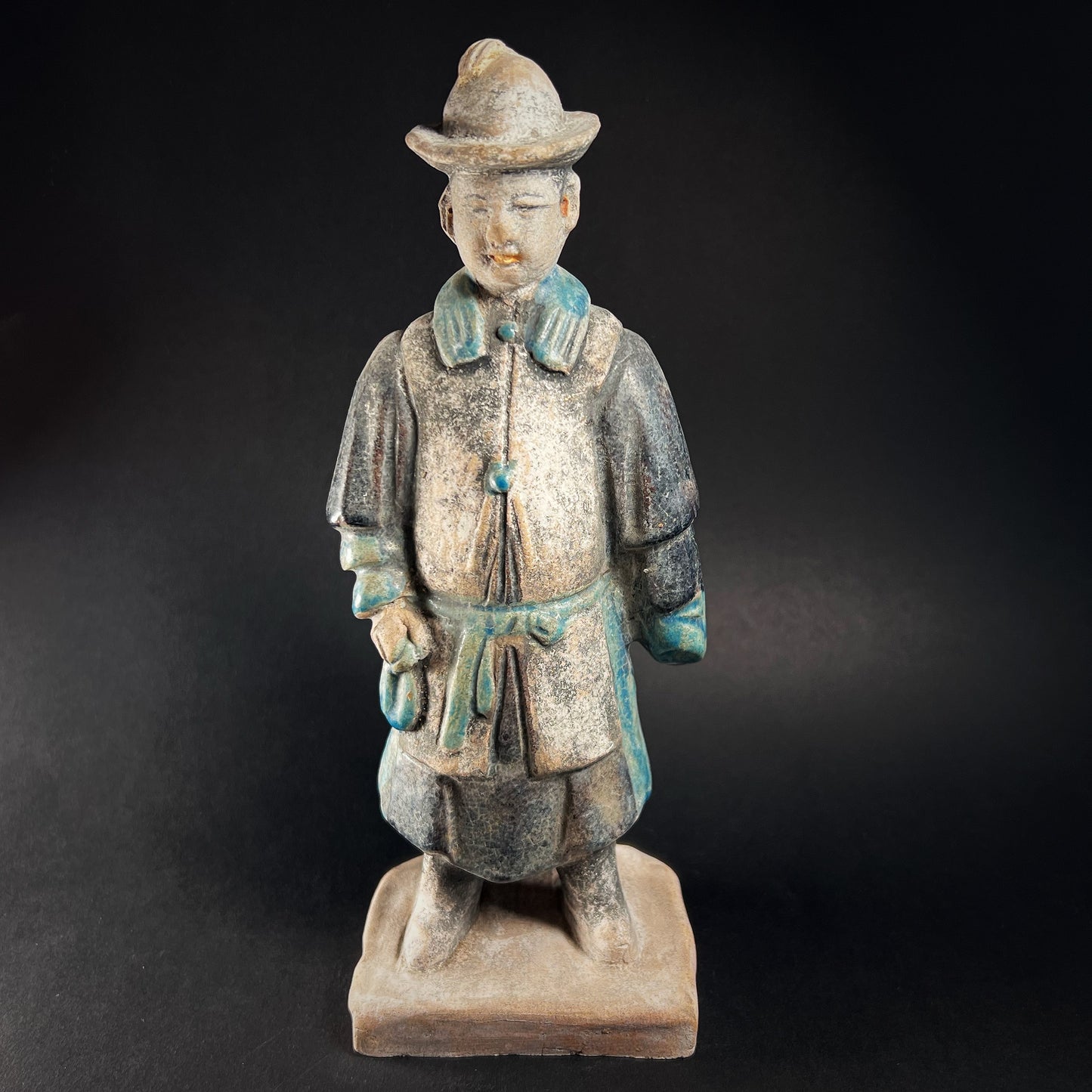 Ming Dynasty Glazed Pottery Processional Figure