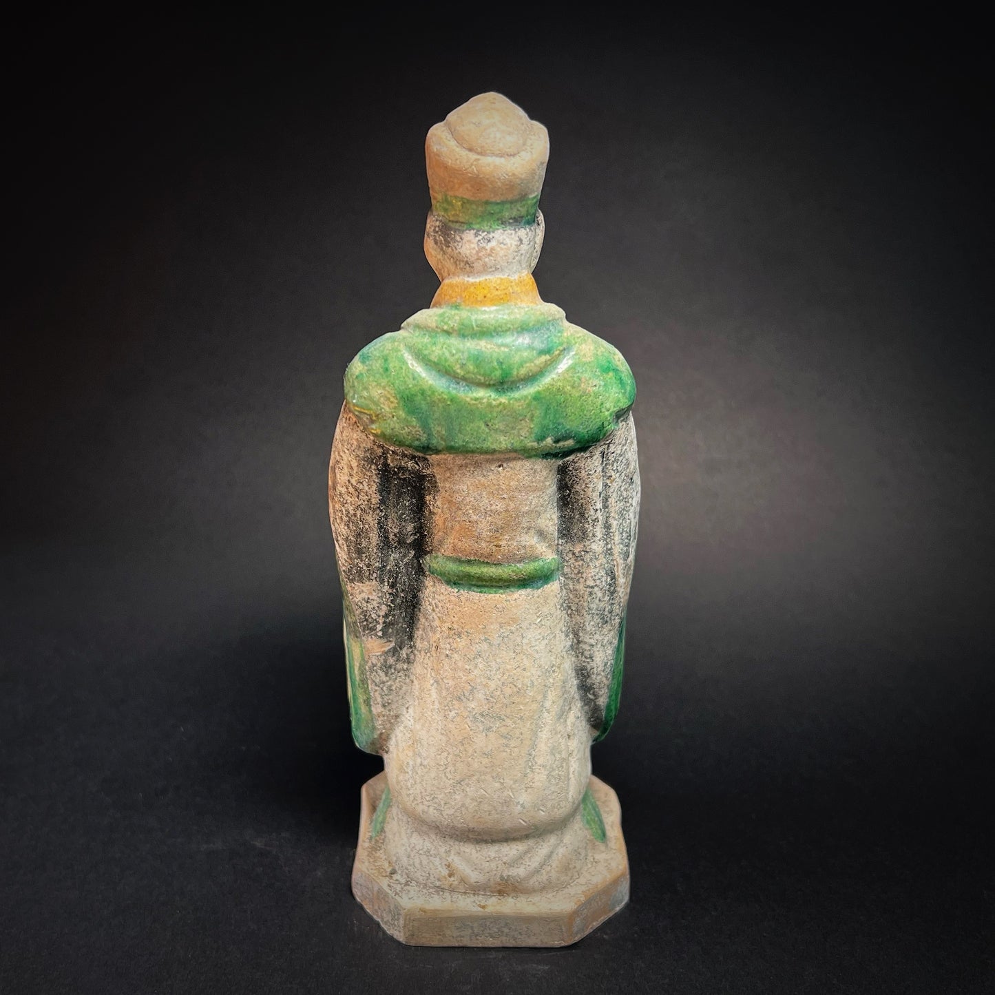 Ming Dynasty Glazed Pottery Tomb Attendant with Zodiac Animal