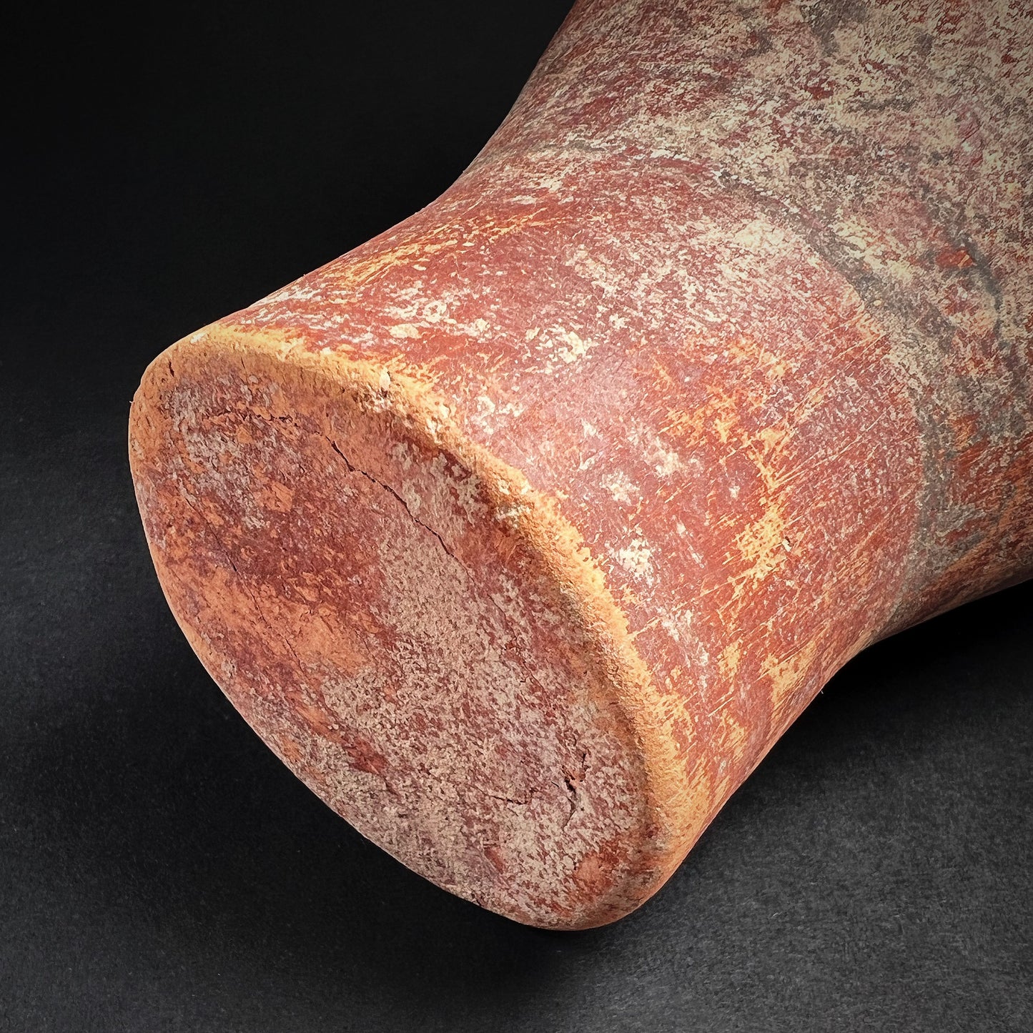 Harappan Terracotta Elongated Cup with Geometric Decoration