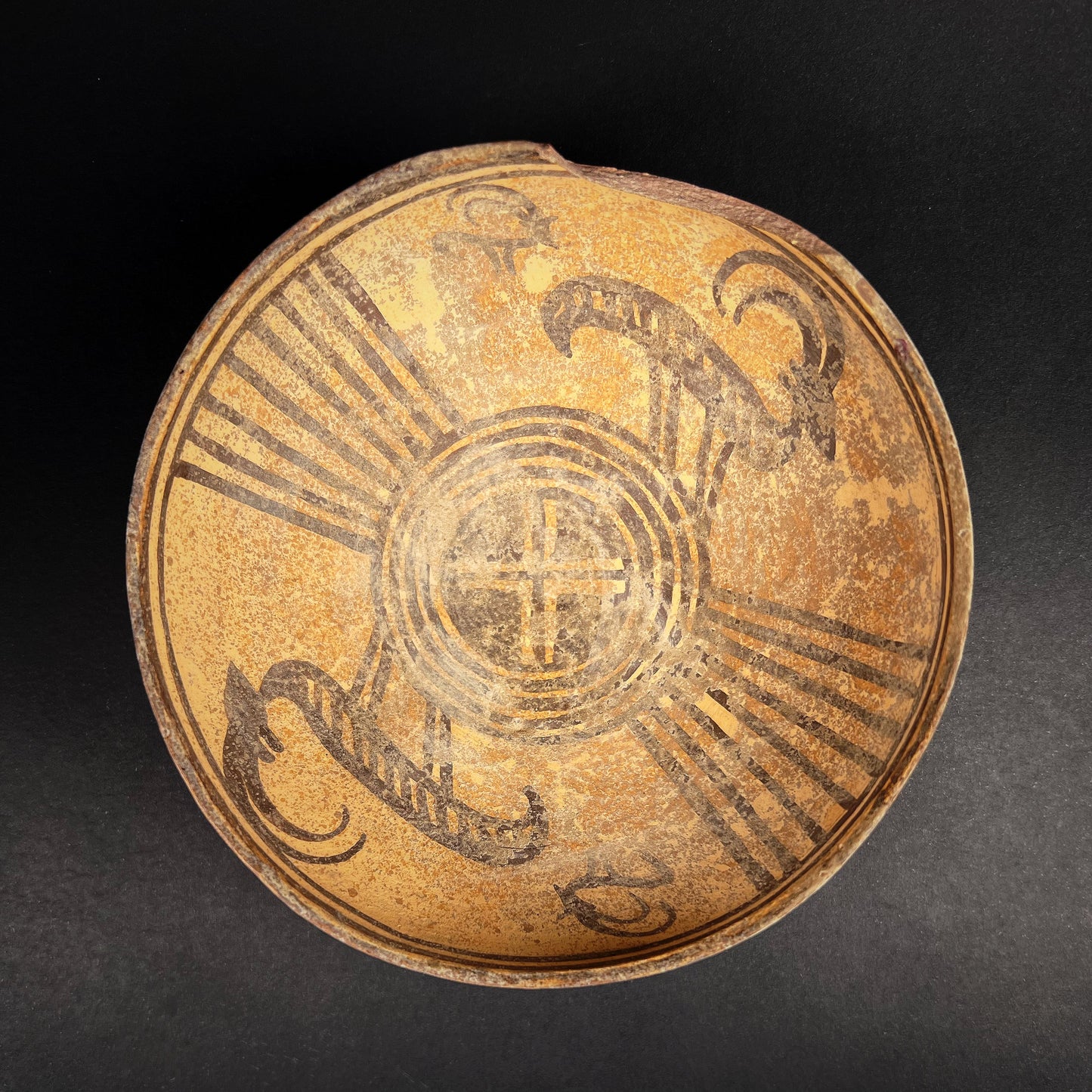 Harappan Terracotta Bowl with Ibex Motif