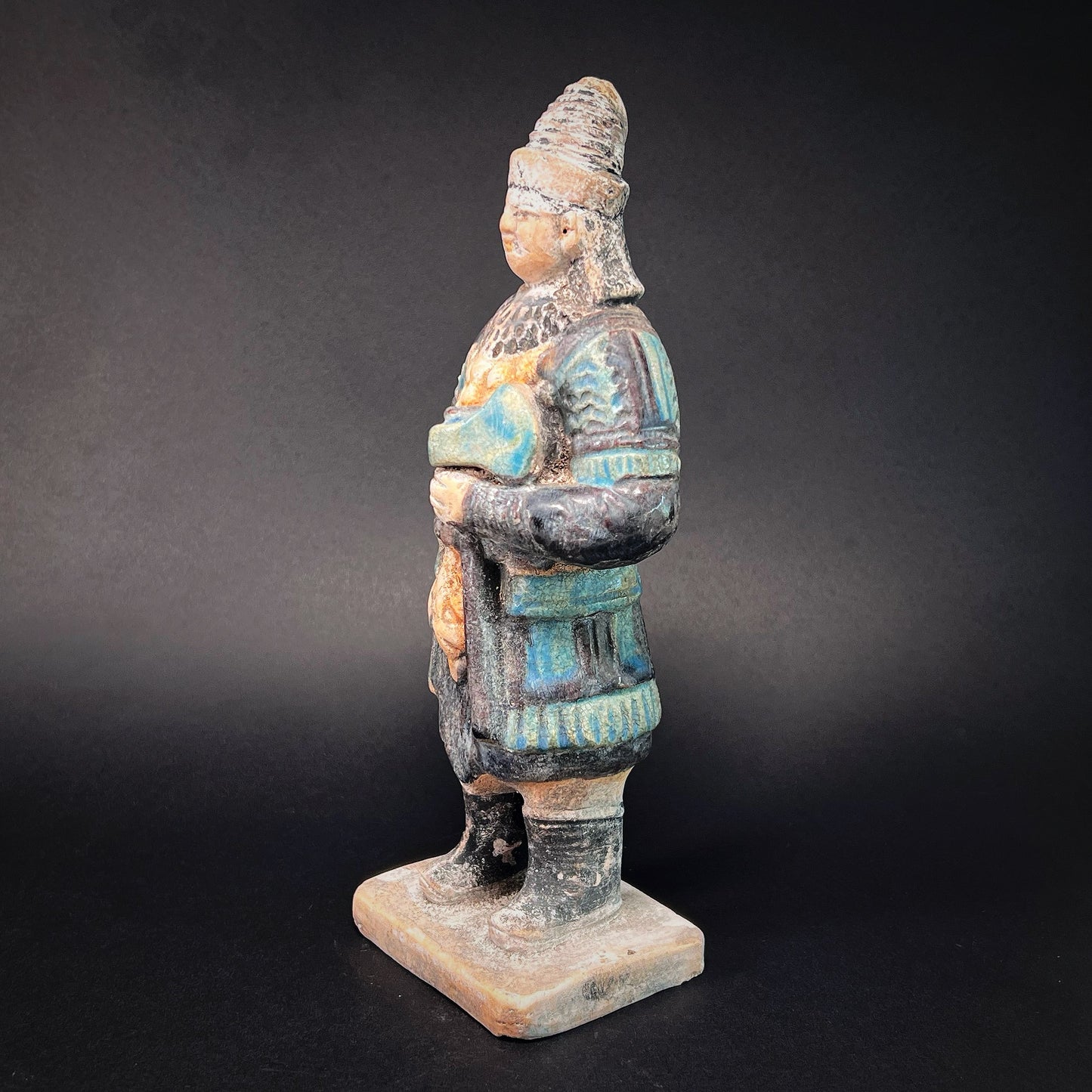 Ming Dynasty Glazed Pottery Armed Soldier