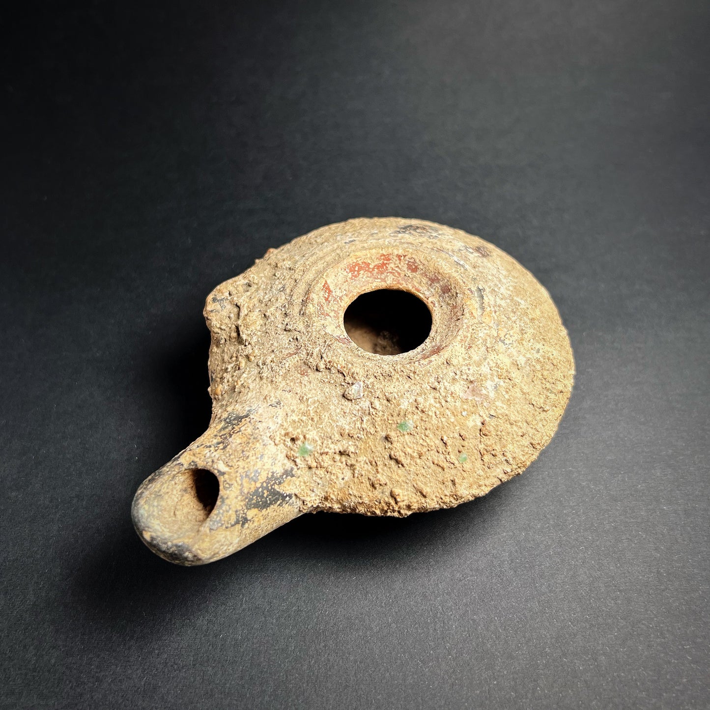 Hellenistic Ptolemaic Period Pottery Oil Lamp