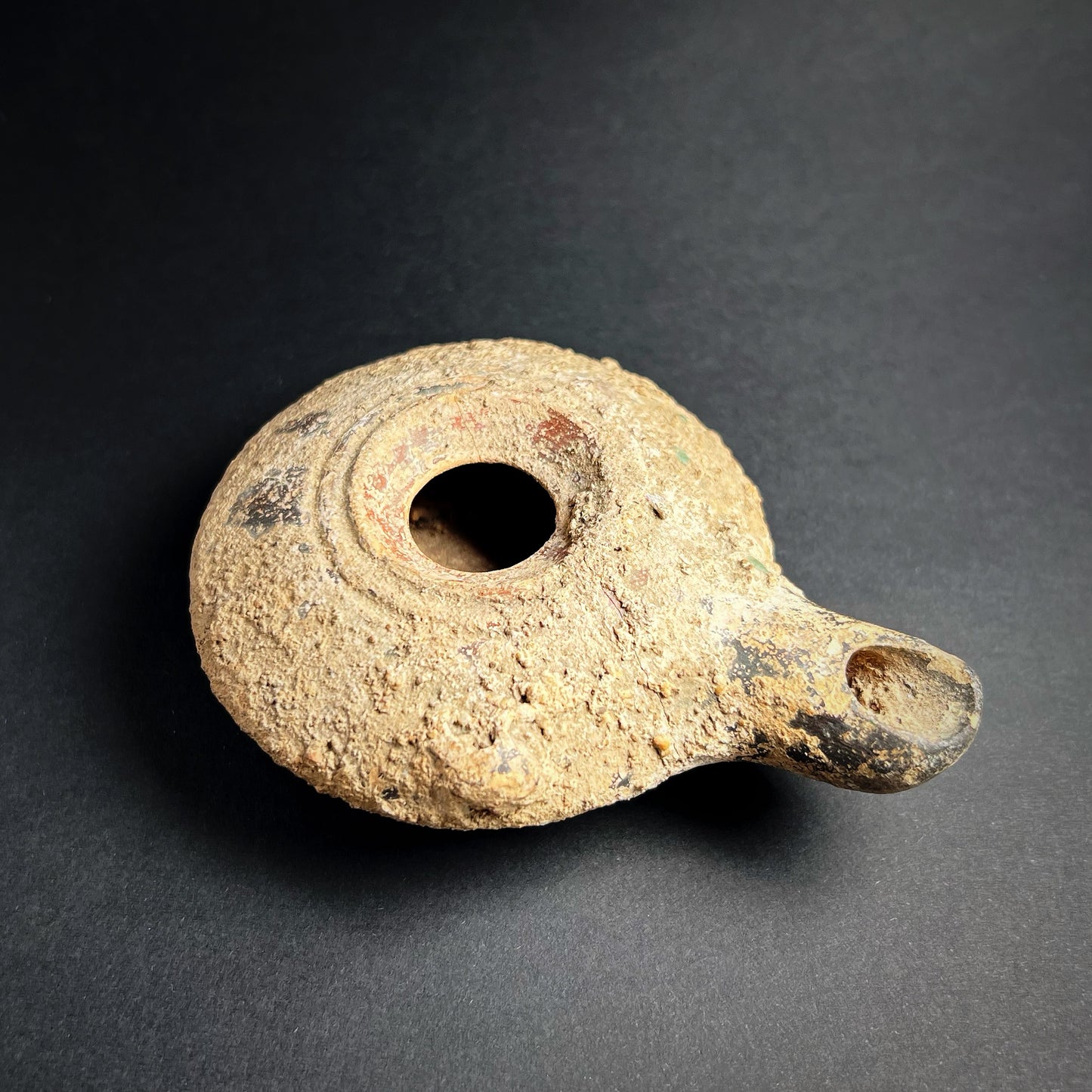 Hellenistic Ptolemaic Period Pottery Oil Lamp