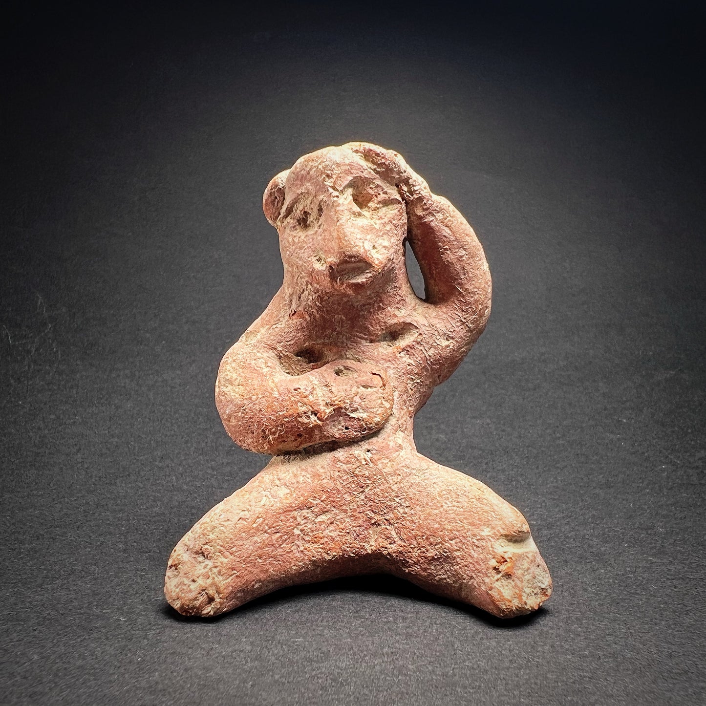 Ancient Peshawar Terracotta Monkey Figure