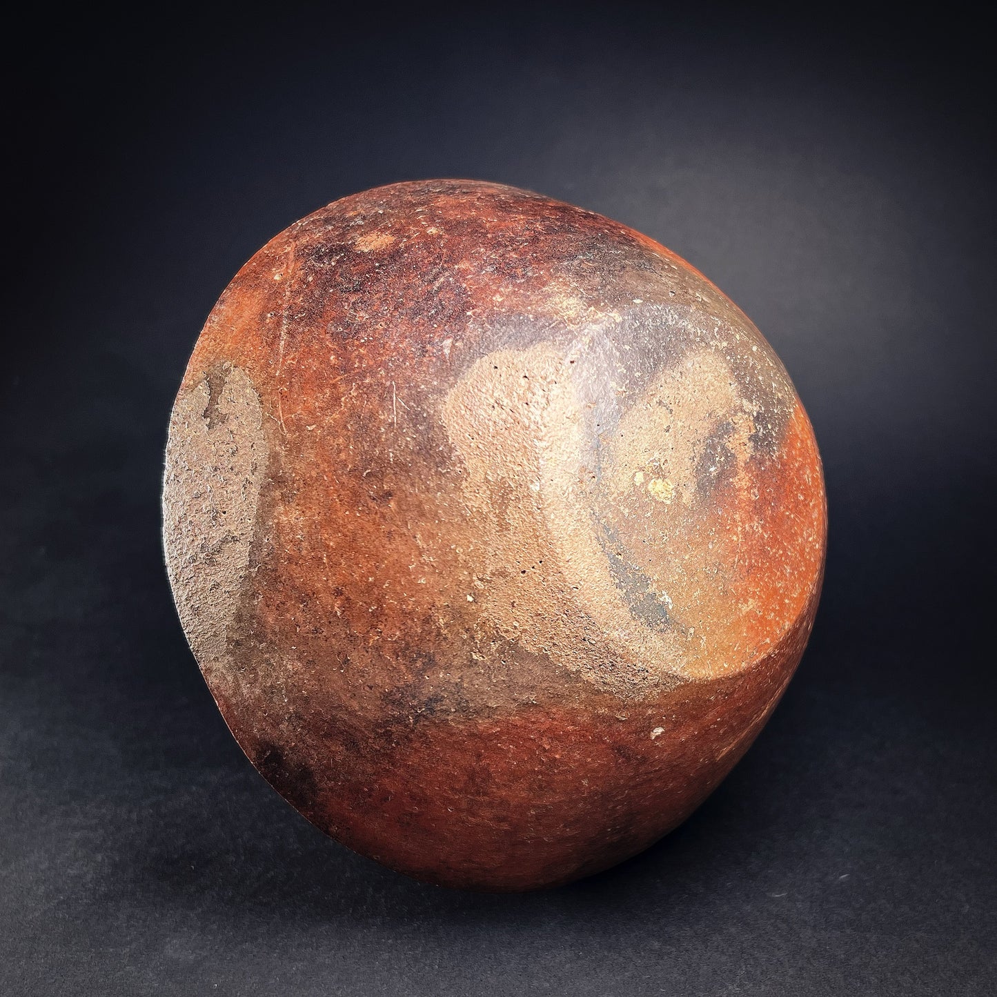 Moche Pottery Figural Face-Neck Jar