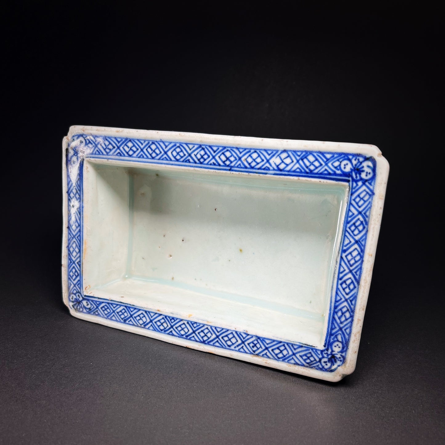 Qing Dynasty Jiaqing Blue White Porcelain Bonsai Planter