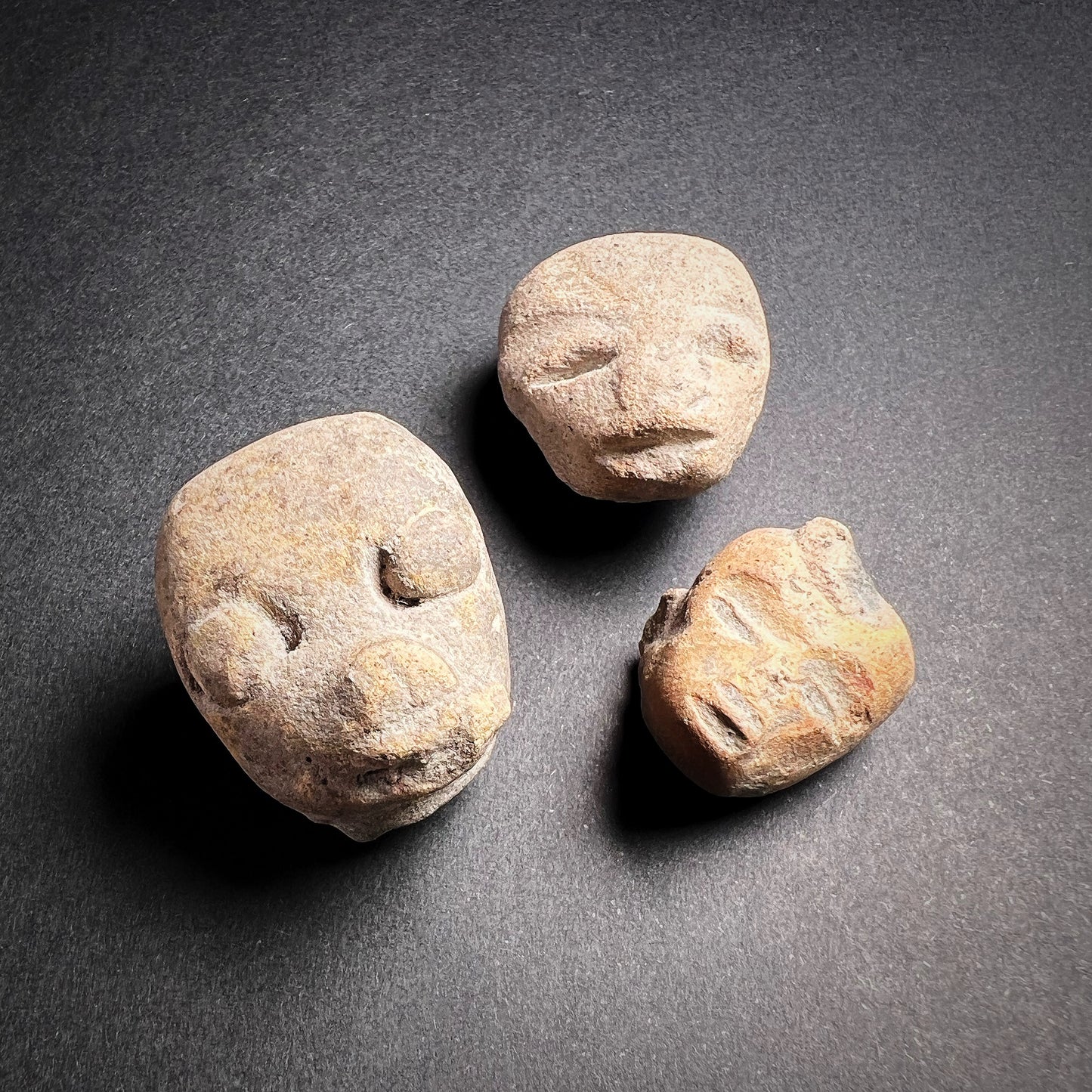 Mayan Terracotta Head Fragments