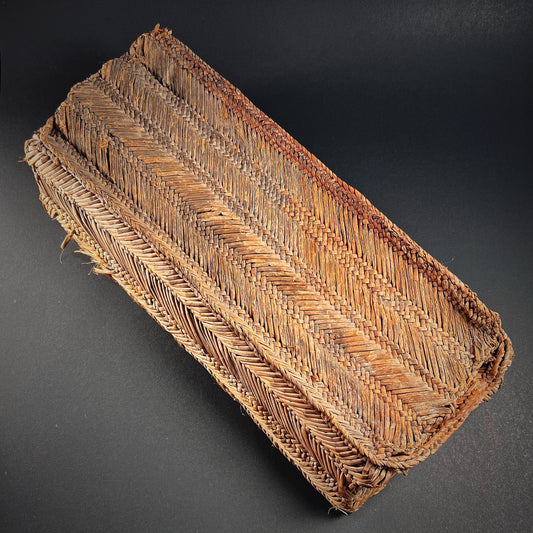 Chancay Weaving Basket with Weaving Implements