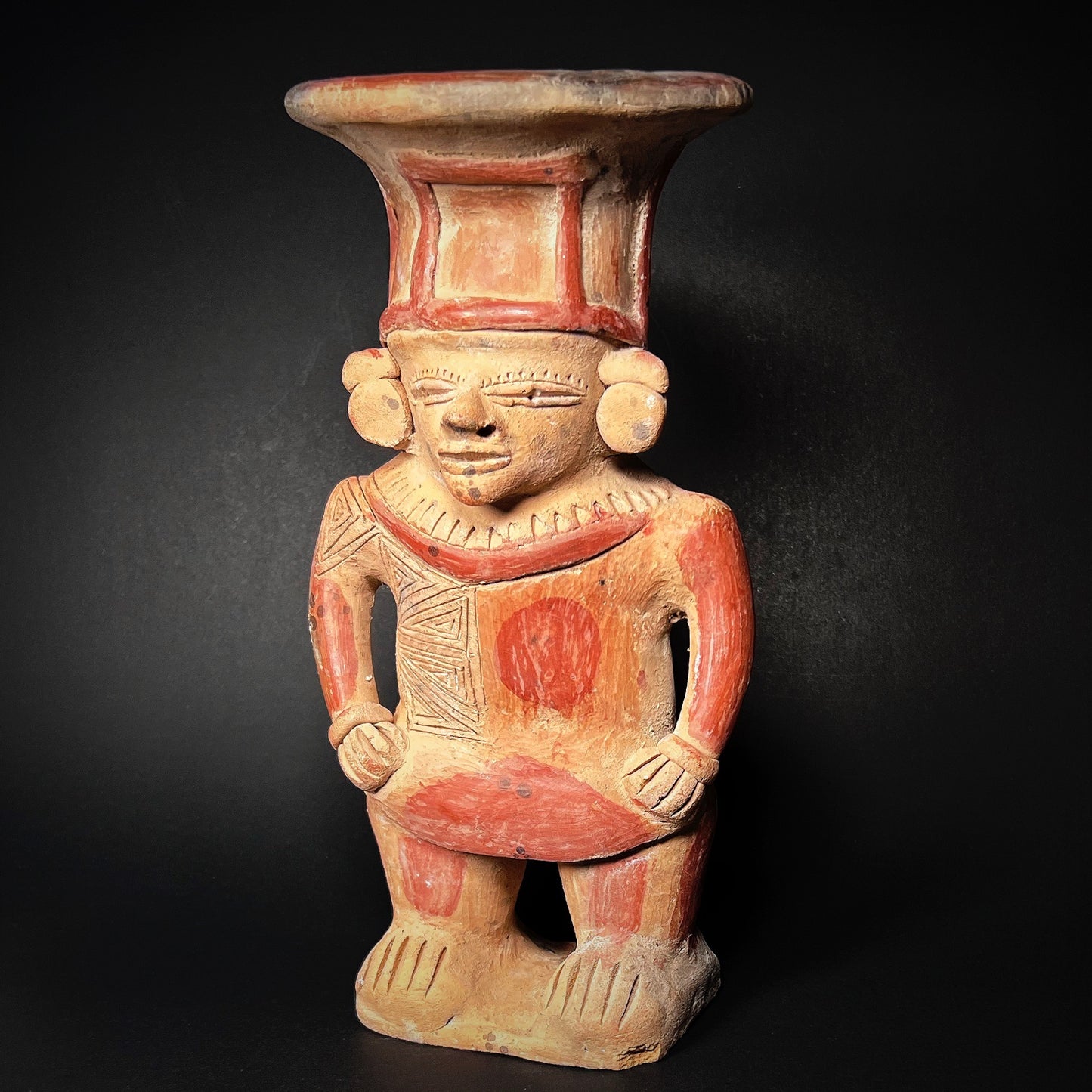 Manteño-Huancavilca Figural Incensario (Sahumador)